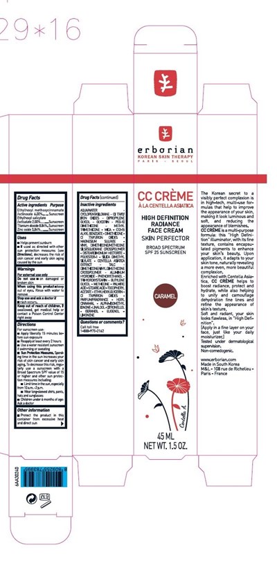 Erborian Cc Creme High Definition Spf 25 Caramel 45